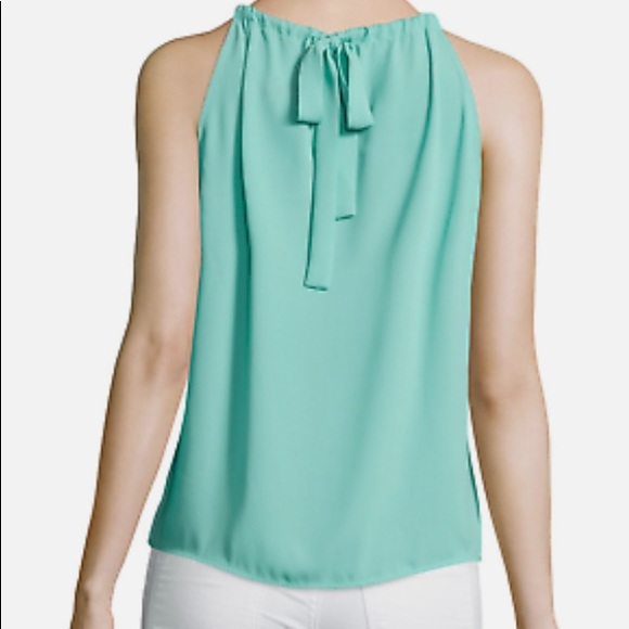 NWT BCBGMAXAZRIA Women's Cristine Wrap-Front Halter Top - Picture 2 of 4